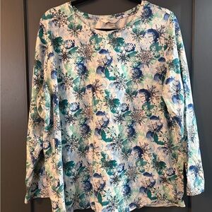 Floral Print Long Sleeve Top